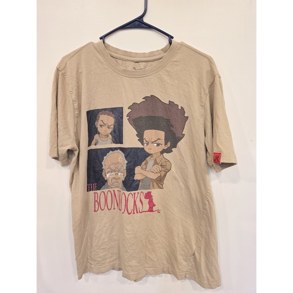 Official Boondocks Huey and Riley Freeman Grandad T-Shirt Size Medium Vintage